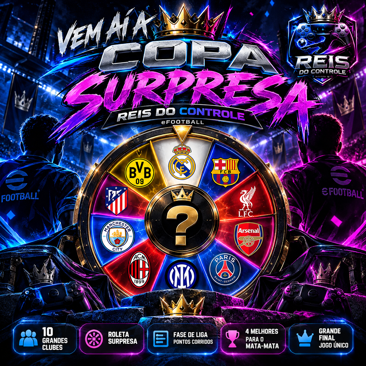 Vem aí a Copa Surpresa — Reis do Controle
